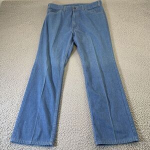 Vintage Levis SF 207 Jeans Mens 34x30 Blue Chambray Denim 80s Era USA Orange Tab